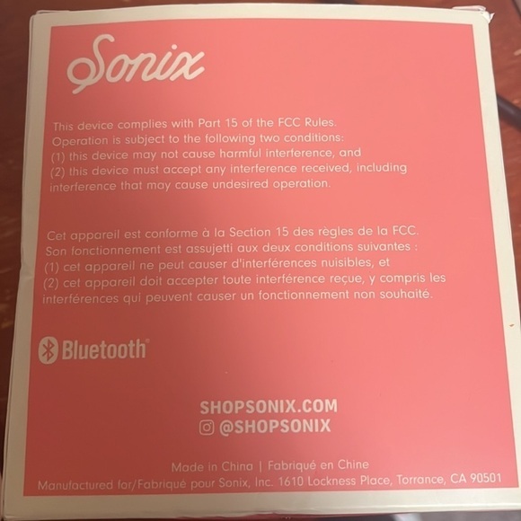 New Sonix BlueTooth Speaker Pink - Picture 2 of 4